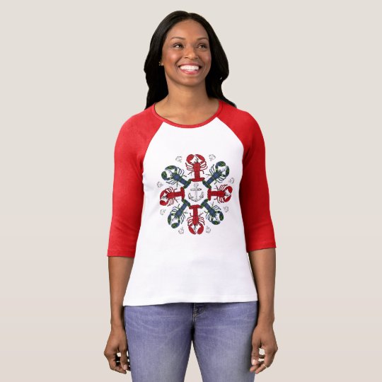 Lobster Snowflake Anchor N.S.Christmas ugly shirt