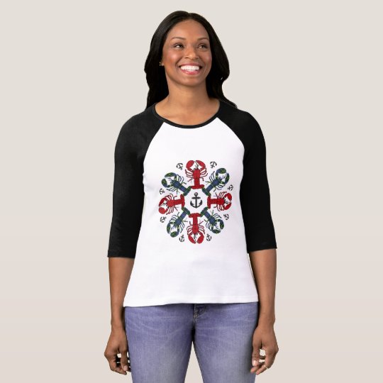 Lobster Snowflake Anchor N.S.Christmas ugly shirt