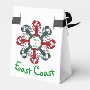 Lobster Snowflake N.S. Tartan Christmas treat bag Favor Box