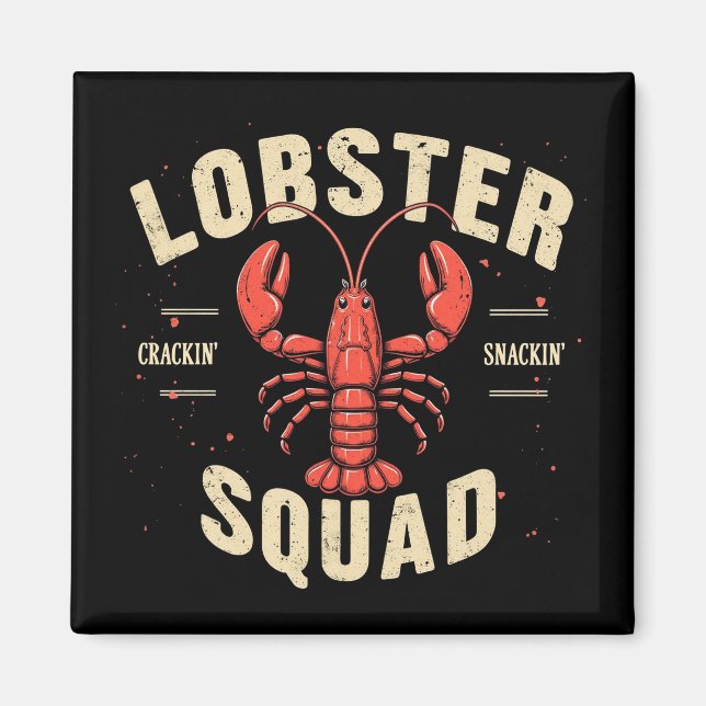 Lobster Squad – Dive Into Lobster Festival Fun Magnet (Front)