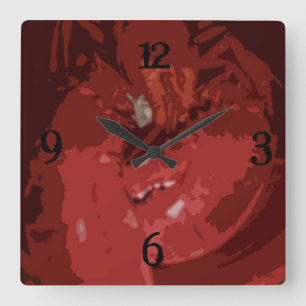 Lobster Square Wall Clock