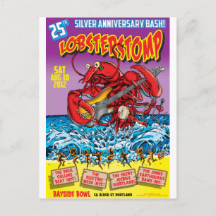 LOBSTER STOMP Poster Art by Mort Todd Postcard