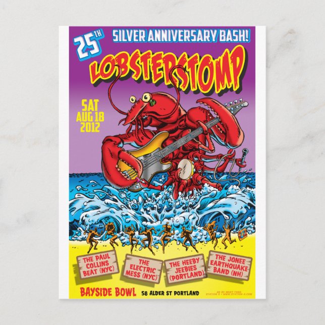LOBSTER STOMP Poster Art by Mort Todd Postcard (Front)