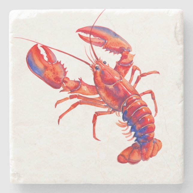 Lobster Stone Coaster (Front)