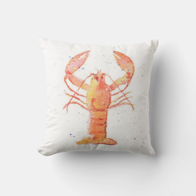 Lobster Throw Pillow (Front)