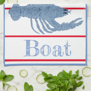 Lobster Topiary Ginger Jars Pickleball Decor   Kitchen Towel