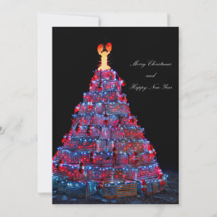 Lobster Trap Christmas Tree Fox's Lobster Holiday Card