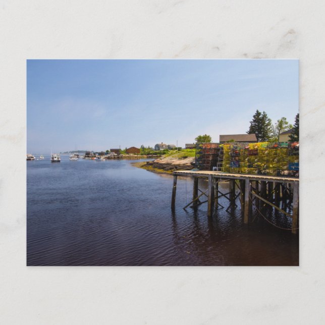 Lobster Traps, Corea, Maine Postcard (Front)