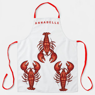 Lobsters Personalize Large Apron