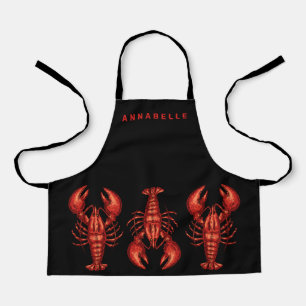 Lobsters Personalize Small Apron