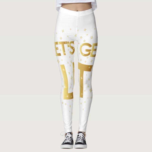 Loc_d Hair Black Woman Merry Christmas Santa Hat X Leggings (Front)