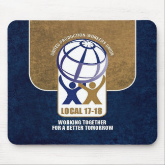 local 17-18 monogram background mouse pad