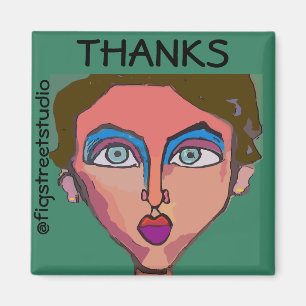 Local Artist, Thanks, edit text Magnet