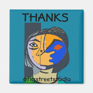 Local Artist, Thanks, edit text Magnet