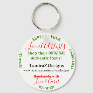 Local Artists Business Keychain