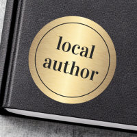 Local author golden gradient book signing