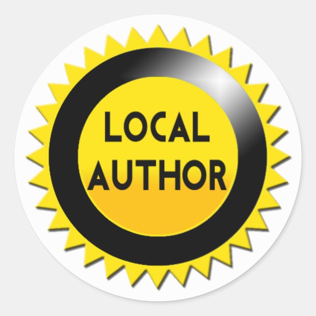 Local Author Starburst Sticker (Front)