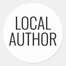 LOCAL AUTHOR Sticker for books