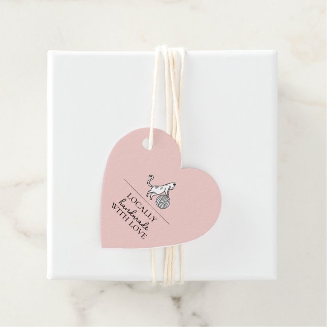 Local Business Cat Yarn Crafting Knit Handmade Tag (In Situ)