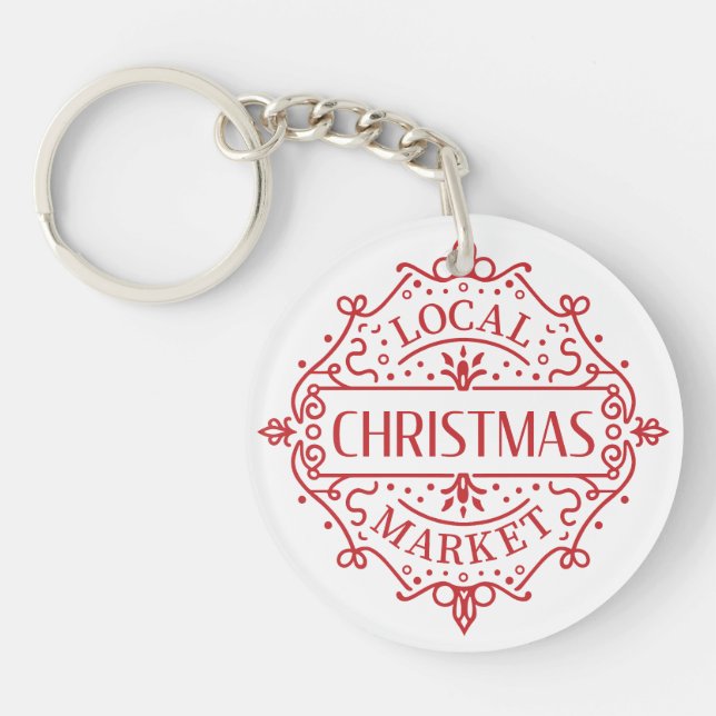 Local Christmas market Keychain (Front)