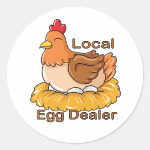Local Egg Dealer Classic Round Sticker