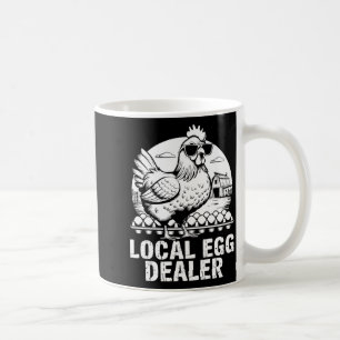 Local Egg Dealer Funny Retro Easter Farm Chicken B Coffee Mug