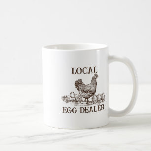 Local Egg Dealer Retro Chicken Funny Farmer Easter Coffee Mug