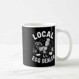 Local Egg Dealer Retro Funny Chicken Easter Farmho Coffee Mug