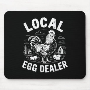 Local Egg Dealer Retro Funny Chicken Easter Farmho Mouse Pad