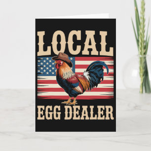 Local Egg Dealer Roster Easter Funny Chicken Farme Card