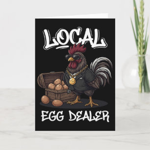 Local Egg Dealer Roster Easter Funny Chicken Farme Card