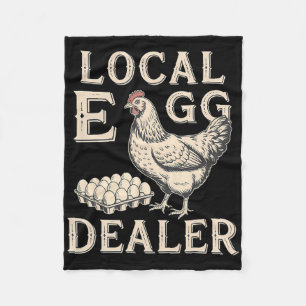 Local Egg Dealer Roster Easter Funny Chicken Farme Fleece Blanket