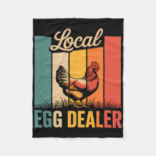 Local Egg Dealer Roster Easter Funny Chicken Farme Fleece Blanket