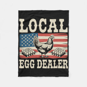 Local Egg Dealer Roster Easter Funny Chicken Farme Fleece Blanket