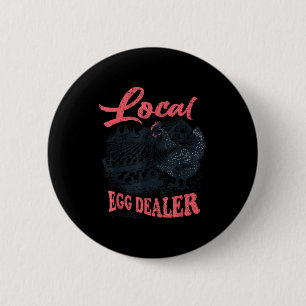 Local Egg Er Retro Chicken Funny Farmer Easter Adu 2 Inch Round Button