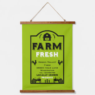 Local Farm Produce Marketing Hanging Tapestry