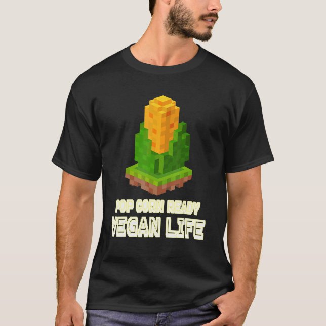 Local Farmer Corn     8 bits Corn Organic     T-Shirt (Front)
