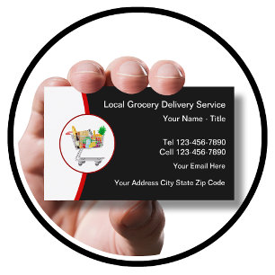 Local Grocery Delivery Services Business Card