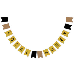 Local Honey For Sale Beekeeper Bunting Banner
