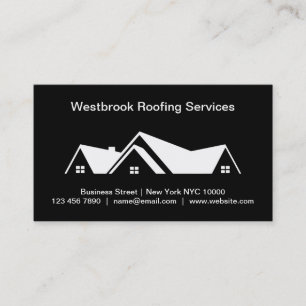 Local Roofing Service Business Card Template