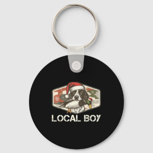 Local Southern Boy Duck Hunting Black Lab Outdoor Keychain