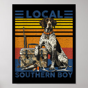 Local Southern Duck Hunting Dog Black Lab Outdoor  Poster