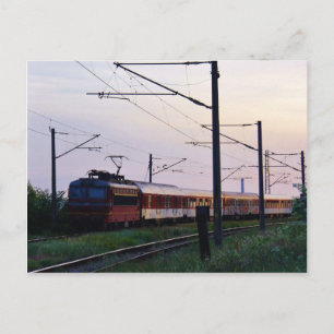 Local Train In Bulgaria Postcard