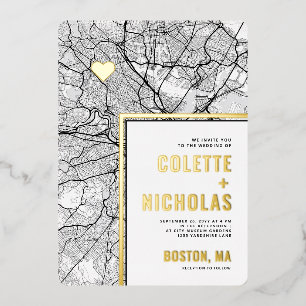 Localisateur d'amour de Boston   Thème carte de la