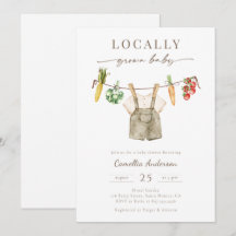 Locally Grow Farmers Market Baby Boy Clothesline