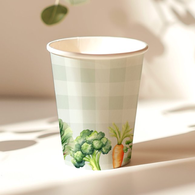 Locally grown baby Farmers market baby shower Paper Cups (Creator Uploaded)