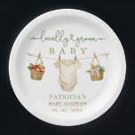 Locally Grown Baby Farmers Market Baby Shower Paper Plate<br><div class="desc">Locally Grown Baby Farmers Market Baby Shower Plates</div>