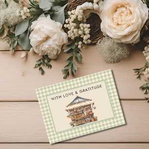 Locally Grown Baby Farmers Market Thank You Card
