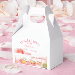 Locally Grown Baby Girl Shower Farmers Market Favor Box