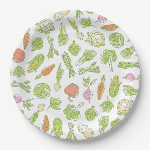 Locally Grown Baby Is On The Way Baby Shower Paper Plate